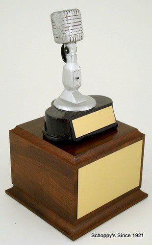 Microphone Vintage Resin Trophy - Schoppy's Since 1921