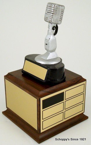 Microphone Vintage Resin Trophy - Schoppy's Since 1921