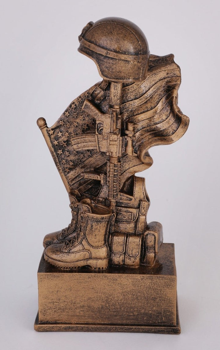 Military Battlefield Cross Resin Trophy - Schoppy's Since 1921