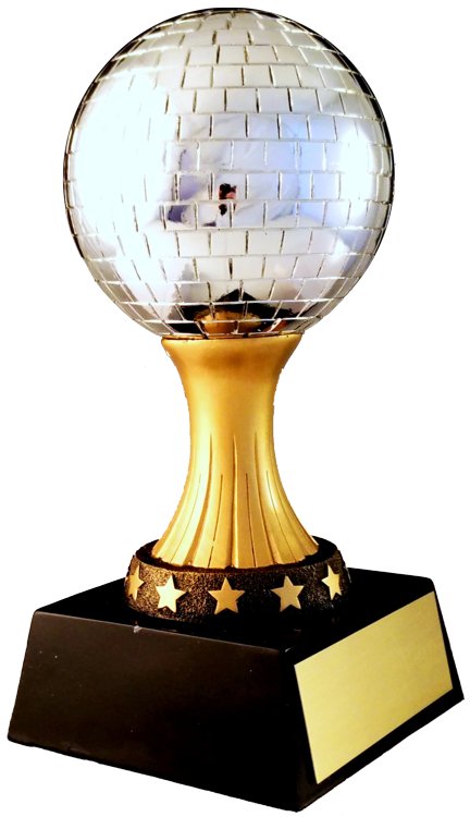 Mirror Ball Resin Trophy - Schoppy's Since 1921