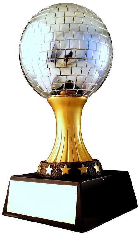 Mirror Ball Resin Trophy - Schoppy's Since 1921