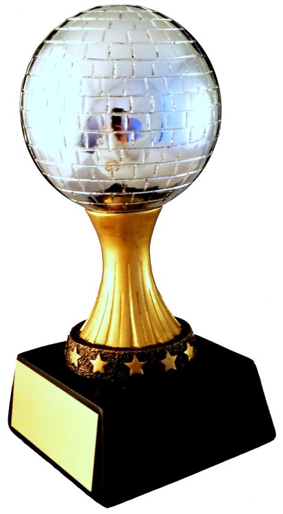 Mirror Ball Resin Trophy - Schoppy's Since 1921