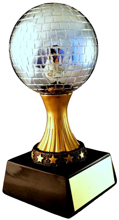 Mirror Ball Resin Trophy - Schoppy's Since 1921