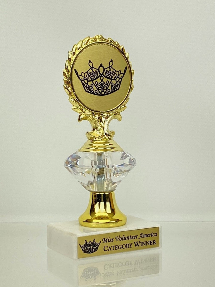 Miss Volunteer America's Diamond Riser Logo Trophy - 2 sizes - Schoppy's Since 1921