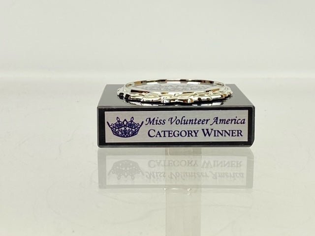 Miss Volunteer America's Logo Pageant Paperweight - Schoppy's Since 1921