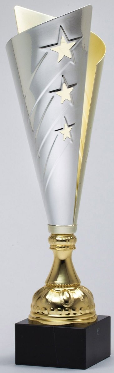 Modern Angled Metal Gold Cup - Schoppy's Since 1921