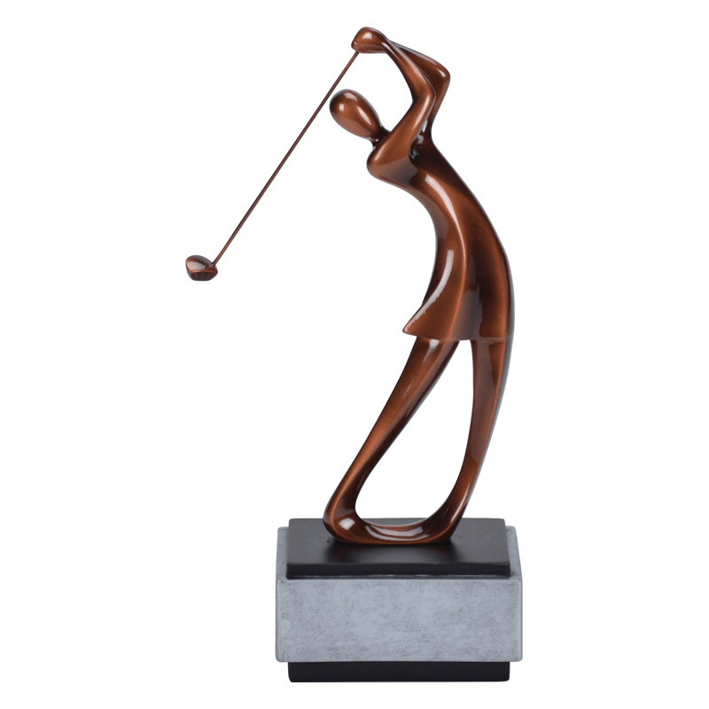 Modern Bronze Golf Resin Trophy - Medium - Schoppy's Since 1921