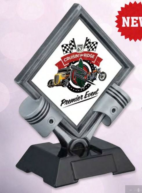 Motor Diamond Resin Trophy - Schoppy's Since 1921