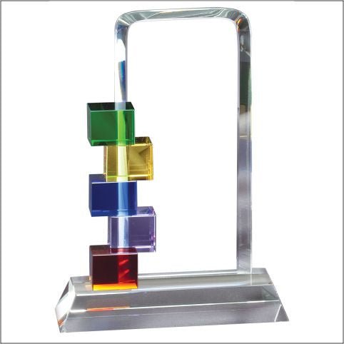 Multi - Colored Accent Glass Award - Schoppy's Since 1921