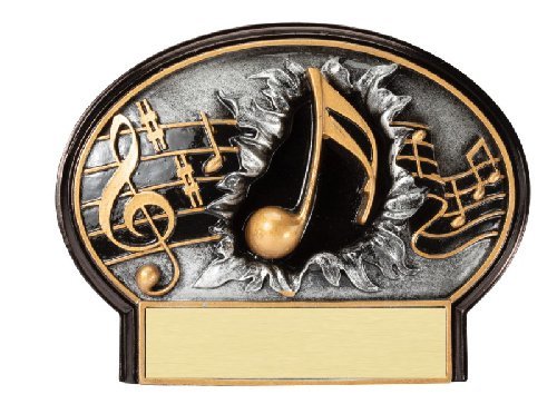 Music Resin Plate Award - Schoppy's Since 1921