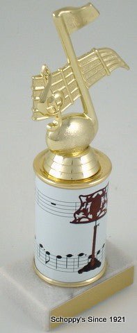 Music Stand Trophy with Custom Round Column-Trophies-Schoppy's Since 1921