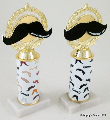 Mustache Custom Column Trophy - Schoppy's Since 1921