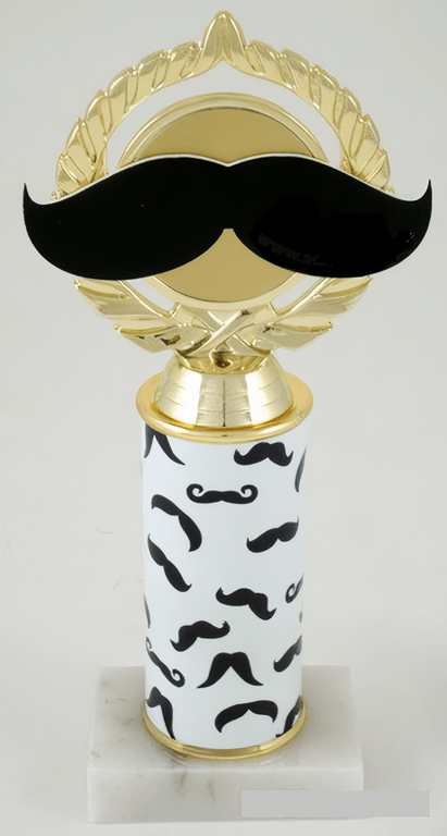 Mustache Custom Column Trophy - Schoppy&