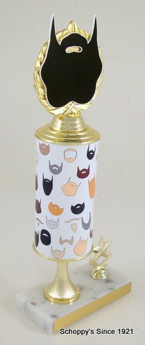 Mustache Grandmaster Custom Roll Column Trophy-Trophies-Schoppy's Since 1921