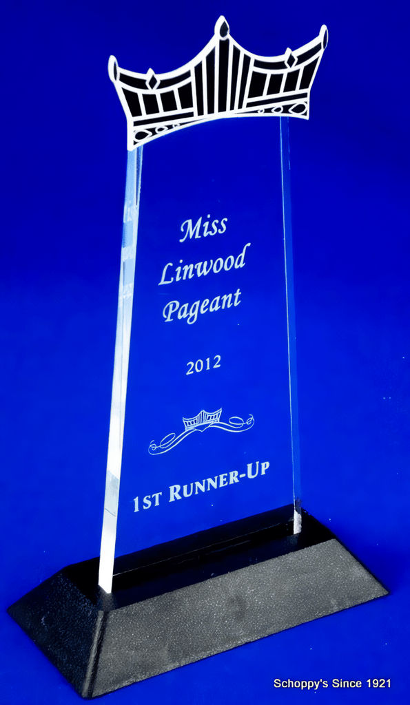Pageant Clear Acrylic Trophy - Schoppy&
