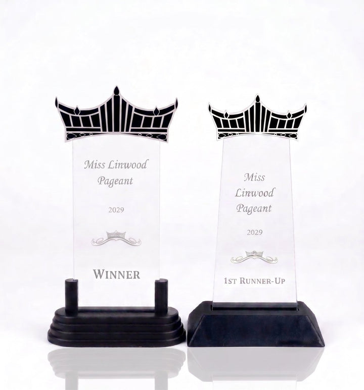 Pageant Clear Acrylic Trophy - Schoppy&