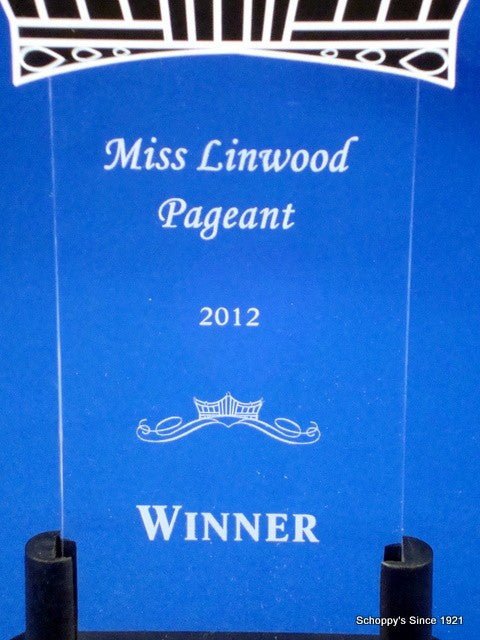 Pageant Clear Acrylic Trophy - Schoppy's Since 1921