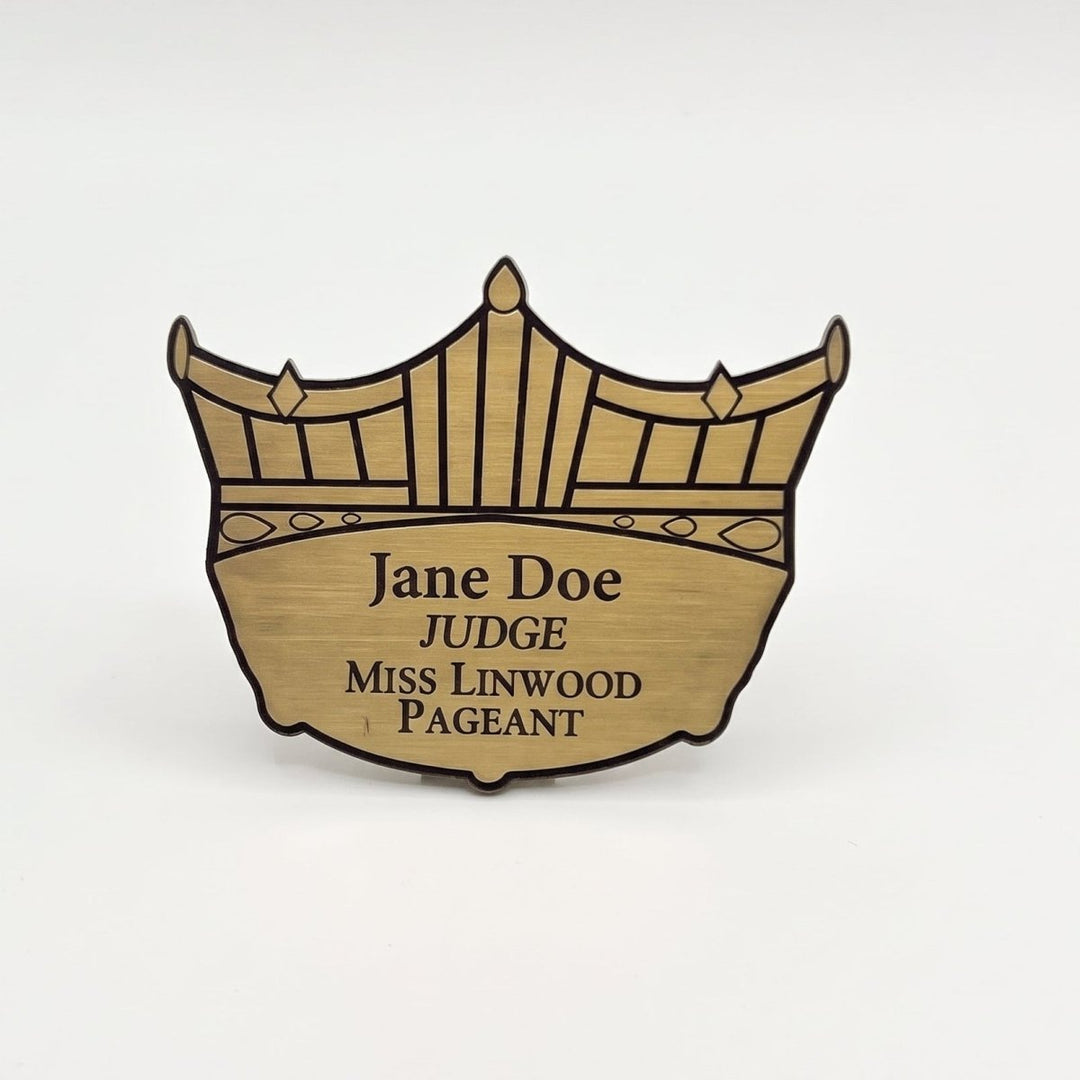 Pageant Crown Badge - Schoppy&