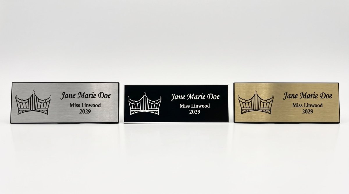 Pageant Crown Logo Badge - Schoppy's Since 1921