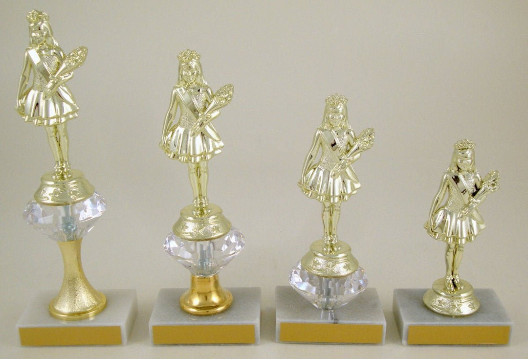 Pageant Junior Marble Trophy Set - Four Trophies - Schoppy&