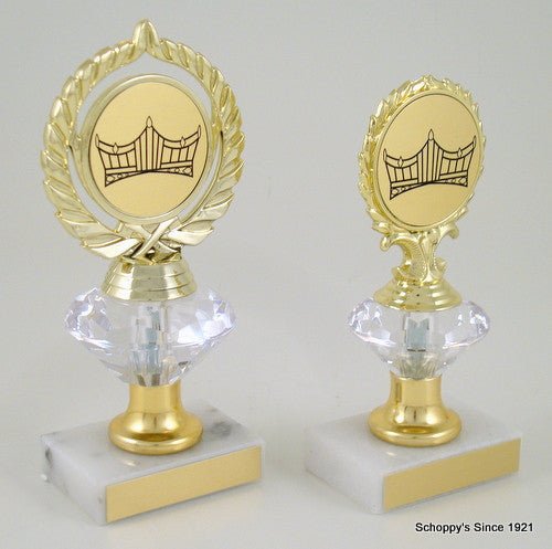 Pageant Logo Diamond Riser Trophy - Schoppy's Since 1921