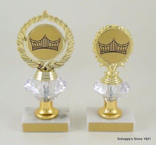 Pageant Logo Diamond Riser Trophy - Schoppy's Since 1921