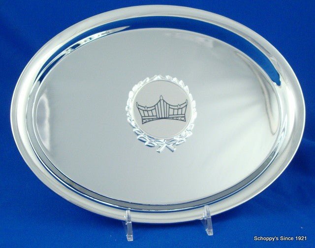 Pageant Oval Nickel Plated Tray - Schoppy's Since 1921