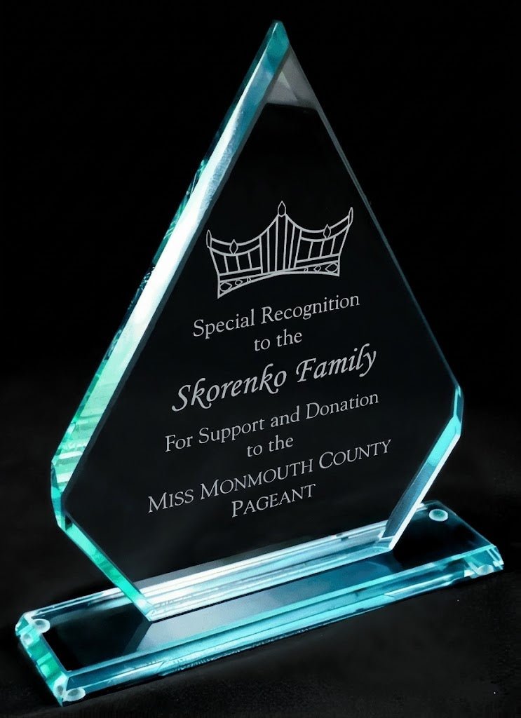 Pageant Stand Up Glass Award - Schoppy's Since 1921