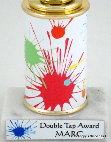 Paintball Trophy On Splatter Round Column-Trophies-Schoppy's Since 1921