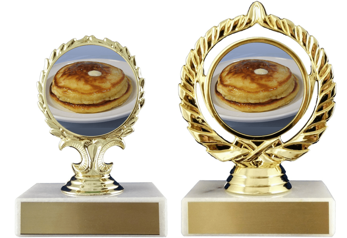 Pancake Logo Trophy - Schoppy's Since 1921
