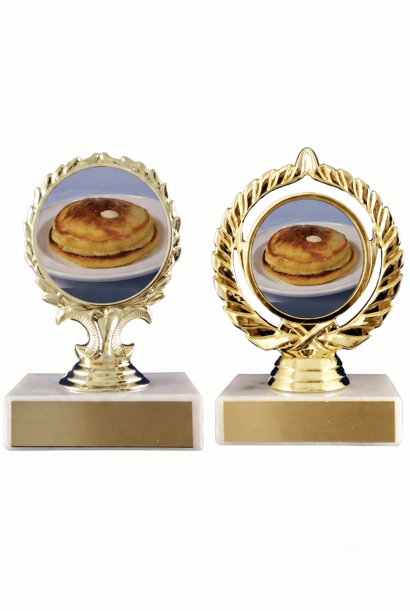 Pancake Logo Trophy - Schoppy's Since 1921