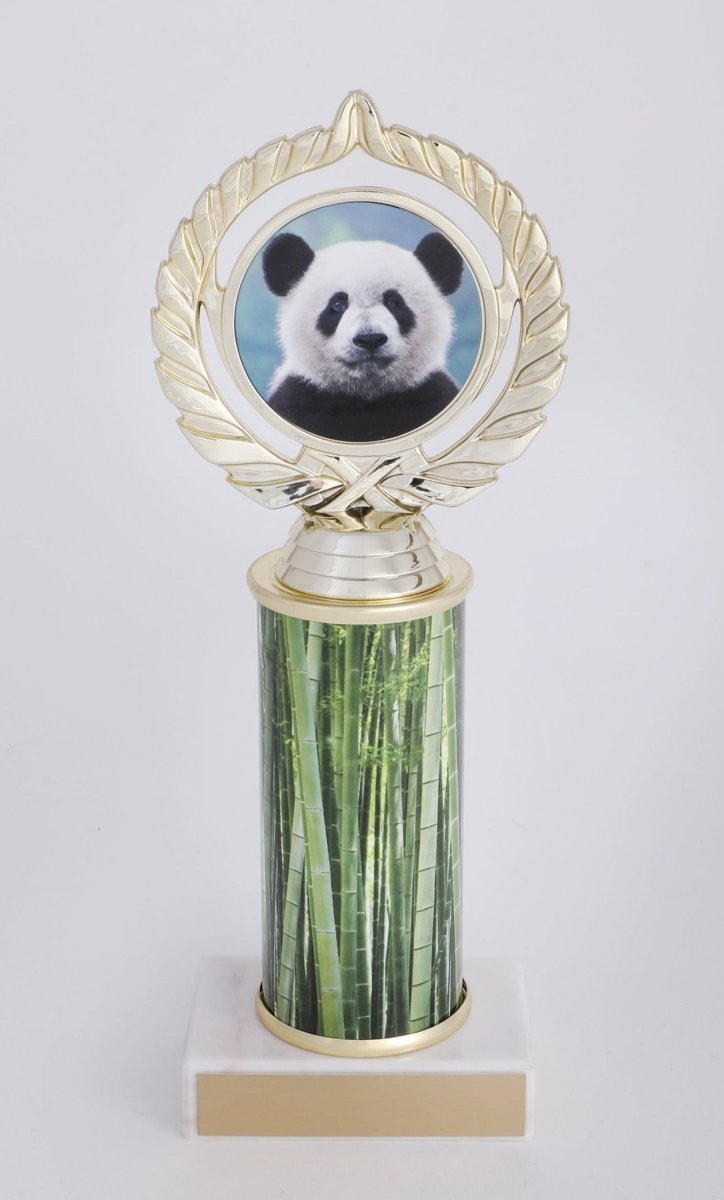 Panda Custom Column Logo Trophy - Schoppy's Since 1921