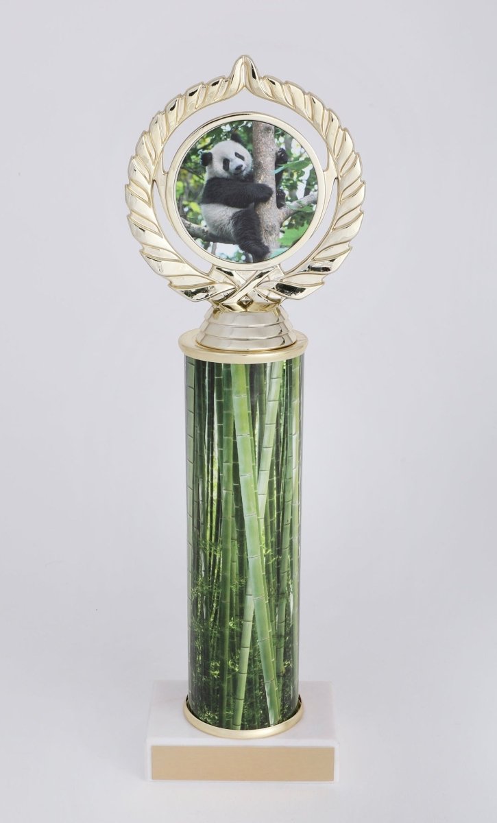 Panda Custom Column Logo Trophy - Schoppy's Since 1921