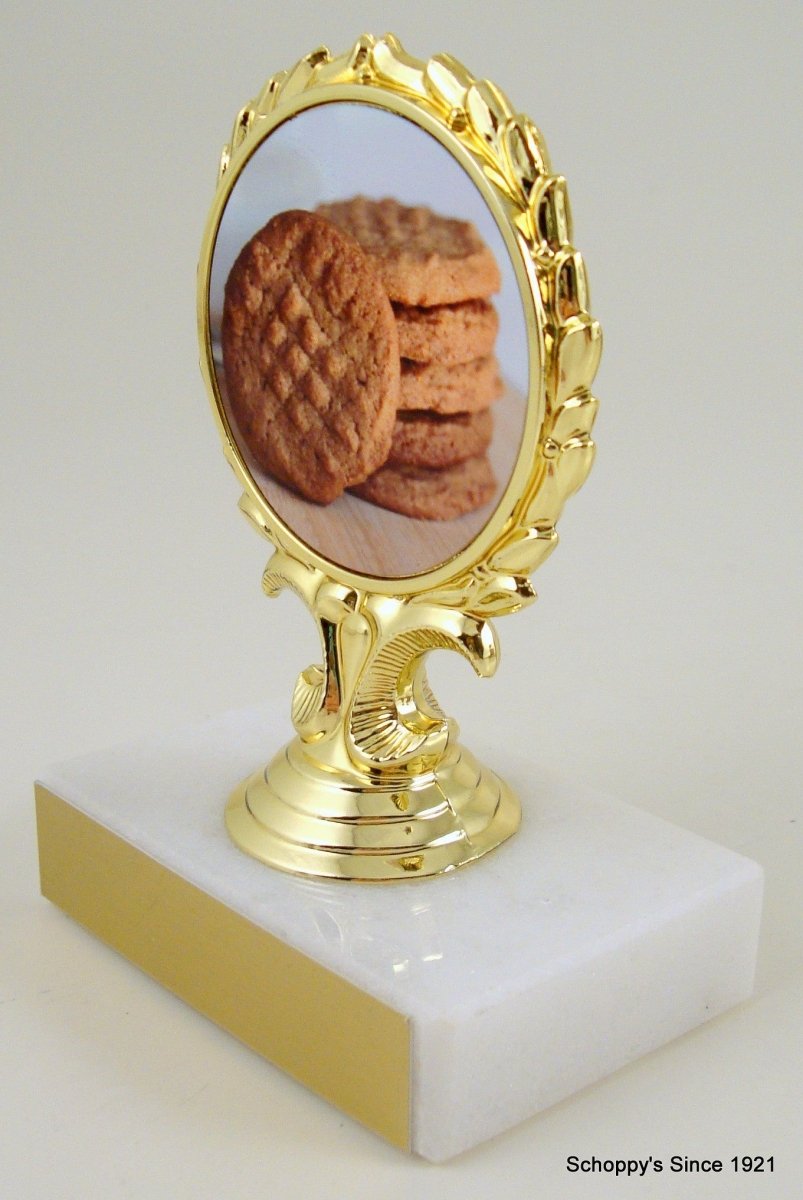 Peanut Logo Trophy On Flat Marble - Schoppy's Since 1921