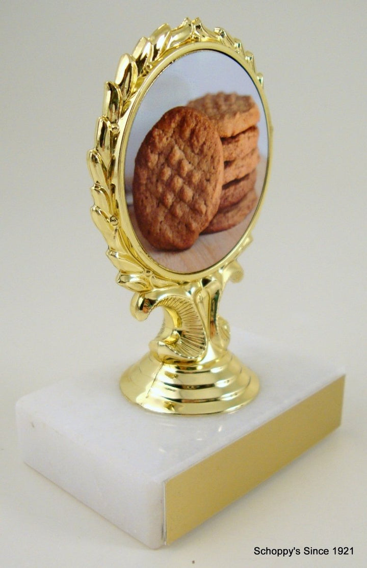 Peanut Logo Trophy On Flat Marble - Schoppy's Since 1921