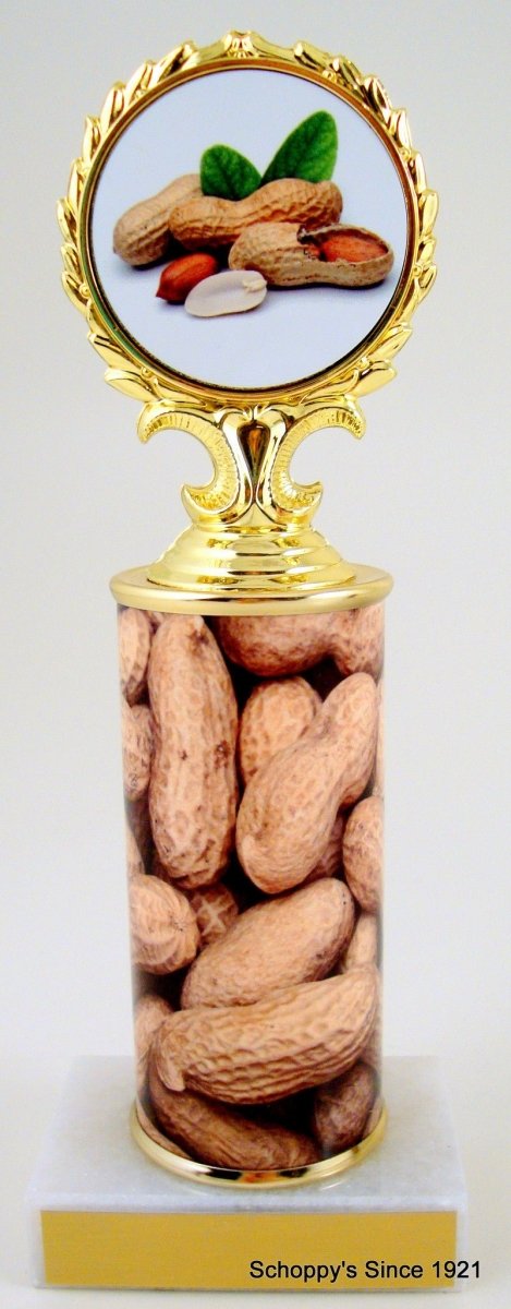 Peanut Trophy With Custom Column - Schoppy's Since 1921