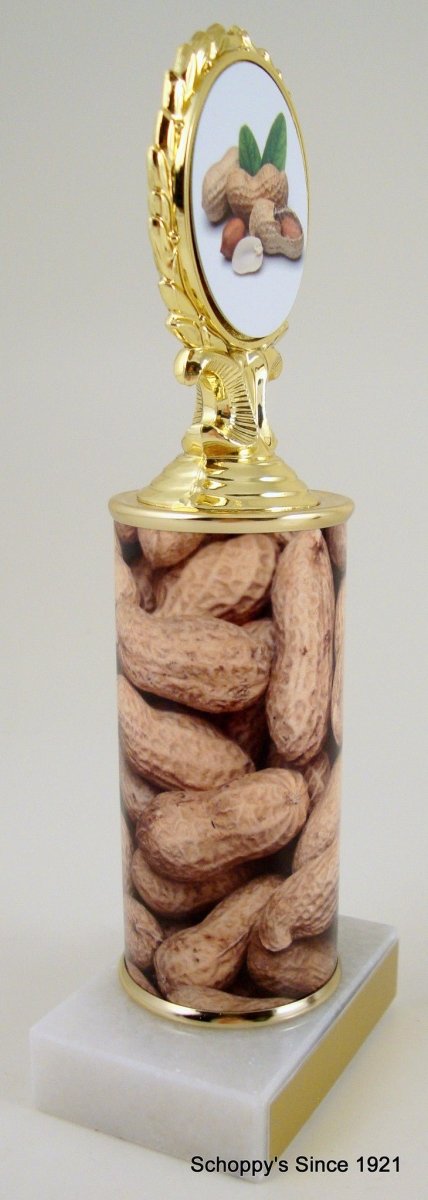 Peanut Trophy With Custom Column - Schoppy's Since 1921