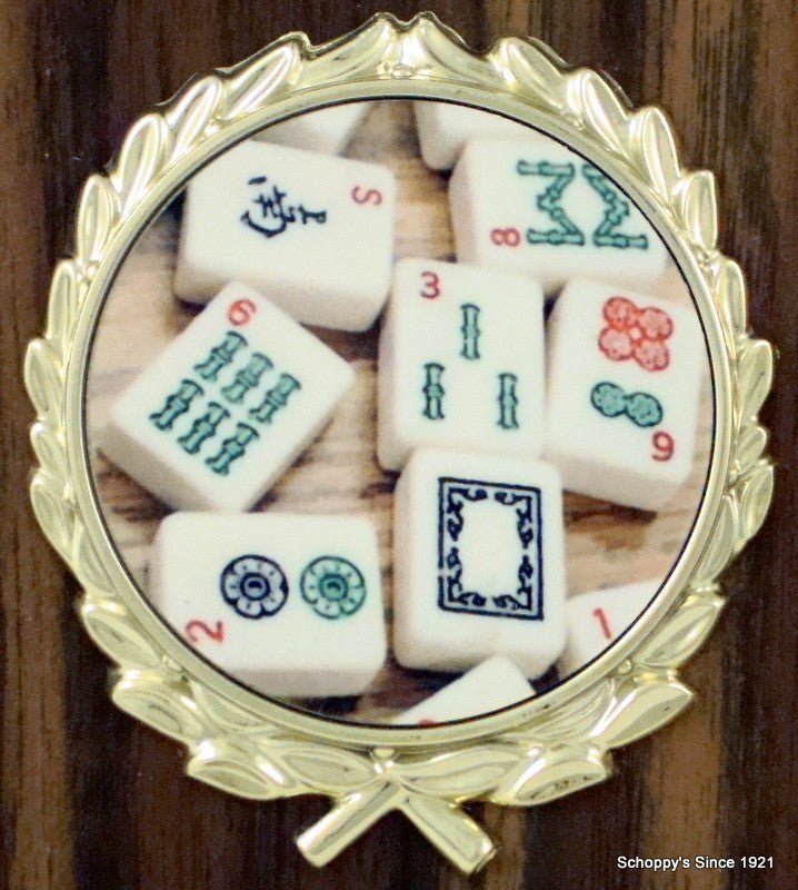 Perpetual Plaque with Mahjong Logo - 12 plate - 9 x 12 - Schoppy's Since 1921