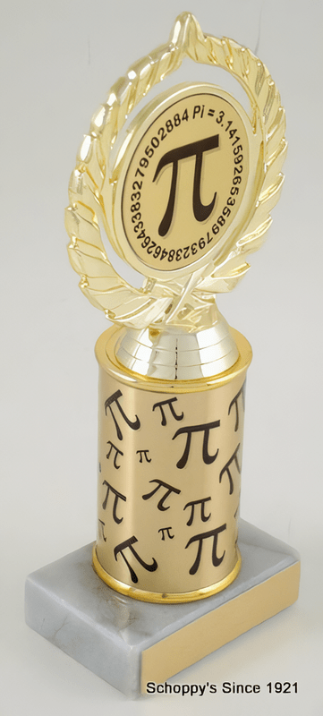 Pi Trophy - Your Choice of Logo &amp; Column - Schoppy&