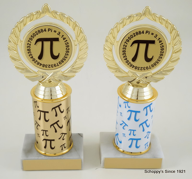 Pi Trophy - Your Choice of Logo &amp; Column - Schoppy&