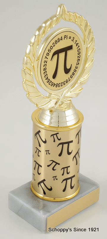 Pi Trophy - Your Choice of Logo &amp; Column - Schoppy&
