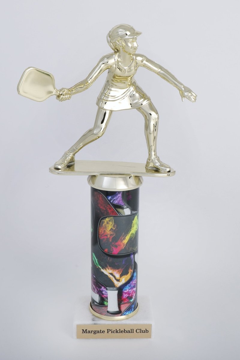 Pickleball Custom Column Trophy - Schoppy's Since 1921