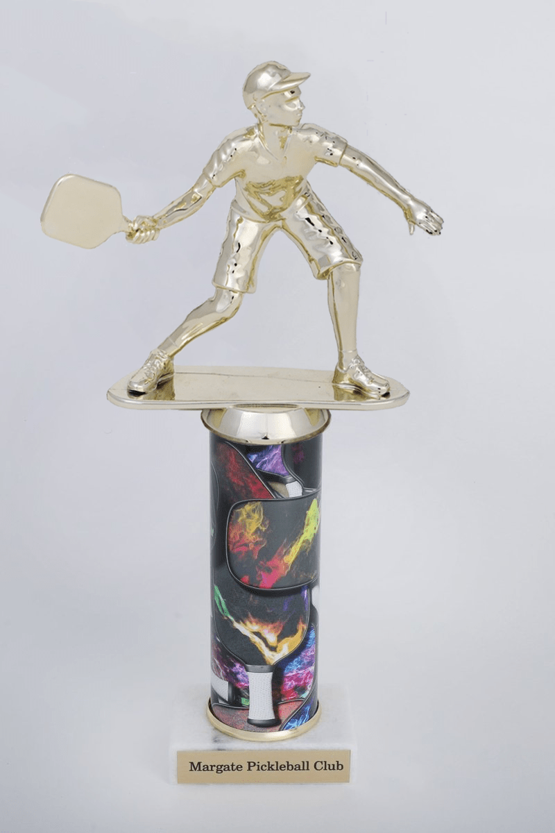 Pickleball Custom Column Trophy - Schoppy&