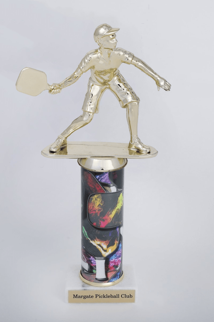 Pickleball Custom Column Trophy - Schoppy&