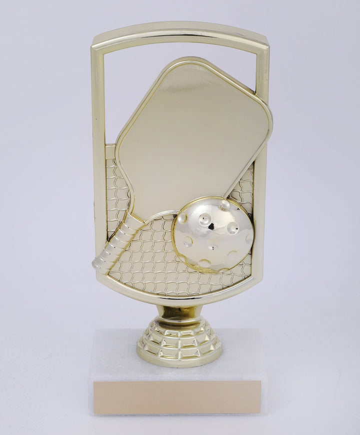 Pickleball Paddle Trophy On Marble Base