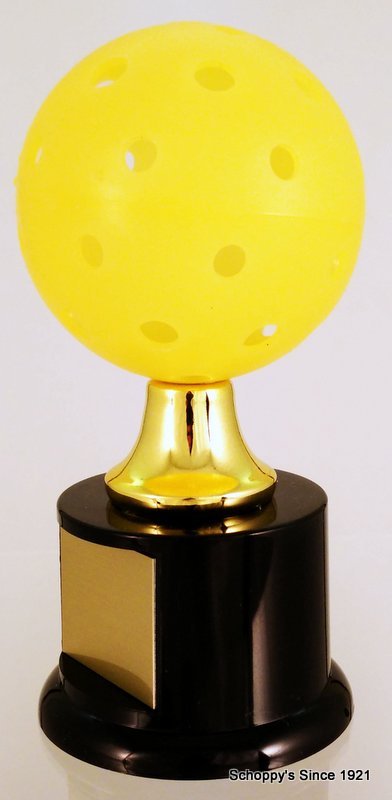 Pickleball Trophy on Black Round Base - Schoppy's Since 1921