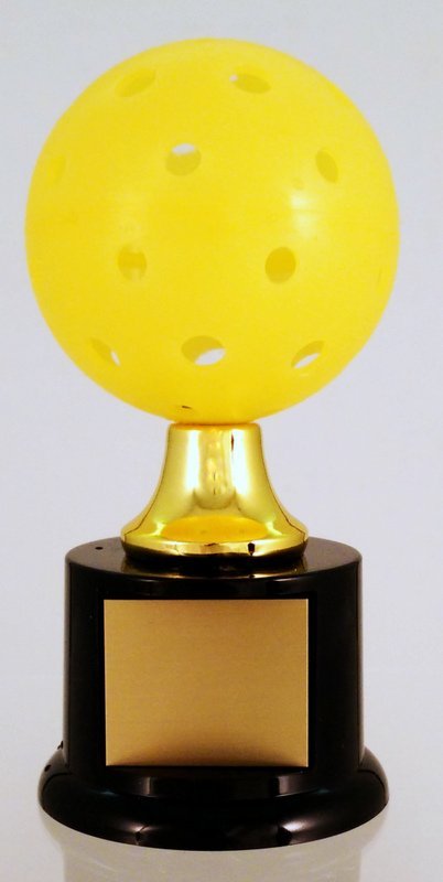 Pickleball Trophy on Black Round Base - Schoppy's Since 1921