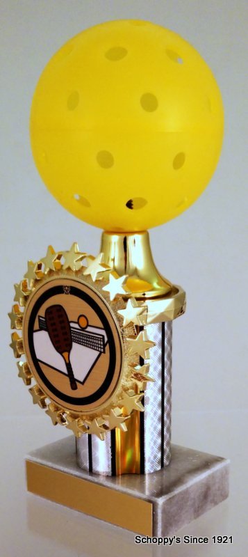 Pickleball Trophy With Logo On Marble Base - Schoppy's Since 1921