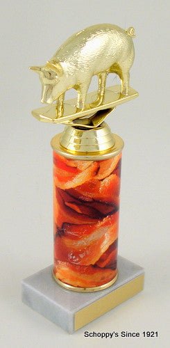 Pig And Bacon Custom Column Trophy - Schoppy's Since 1921