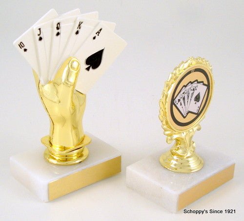 Poker Logo Trophy - Schoppy's Since 1921